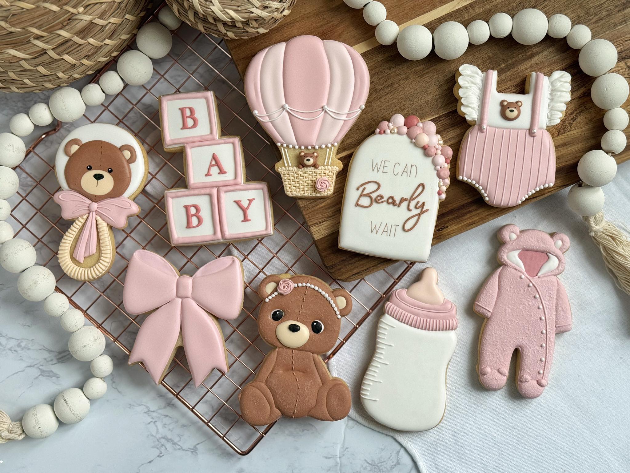Baby Shower Bear Cookies