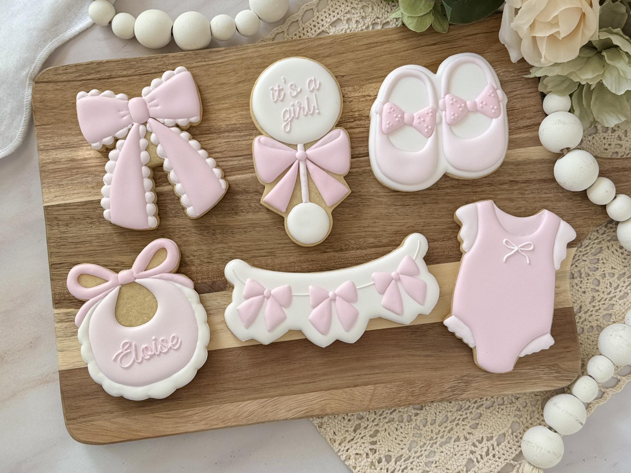 Baby Girl Shower Cookies